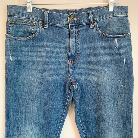 SOLD! J Crew Mens 33 X 32 The Driggs Slim Fit Flex Denim Jeans Medium Wash - Picture 2 of 11